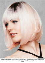 PEACHY KEEN by HAIRDO | PEACH | Light Peachy-Pink with Black roots