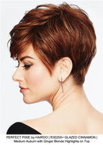 PERFECT PIXIE by HAIRDO | R3025S+ GLAZED CINNAMON | Medium Auburn with Ginger Blonde Highlights on Top