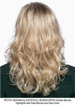 PETITE SEDONA by ESTETICA | RH26/613RT8 | Golden Blonde highlights with Pale Blonde and Dark roots