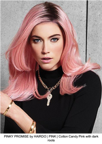 PINKY PROMISE by HAIRDO | PINK | Cotton Candy Pink with dark roots