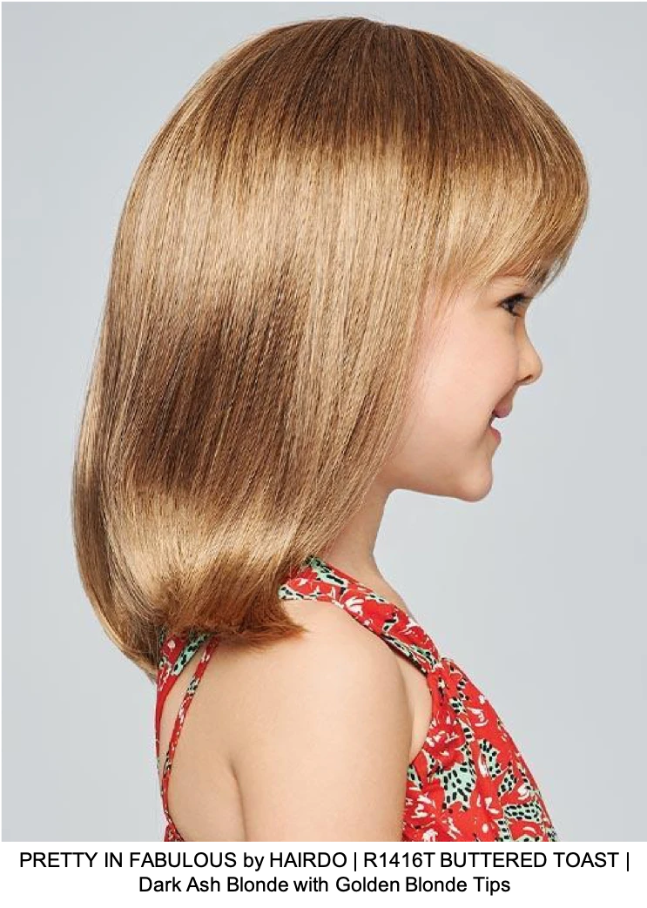 PRETTY IN FABULOUS by HAIRDO | R1416T BUTTERED TOAST | Dark Ash Blonde with Golden Blonde Tips