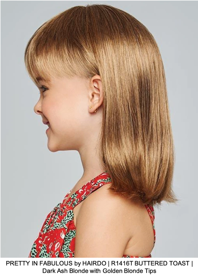 PRETTY IN FABULOUS by HAIRDO | R1416T BUTTERED TOAST | Dark Ash Blonde with Golden Blonde Tips