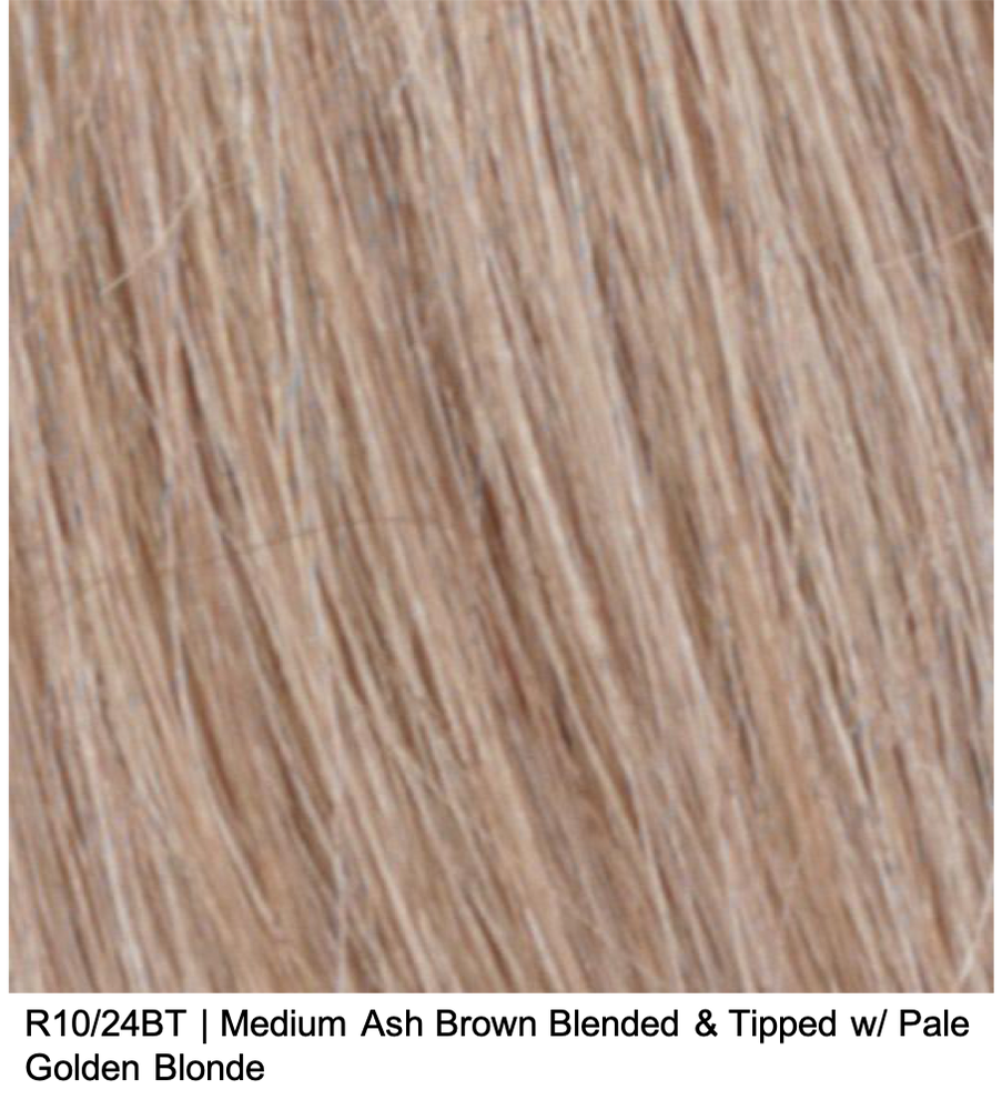 R10/24BT | Medium Ash Brown Blended & Tipped w/ Pale Golden Blonde
