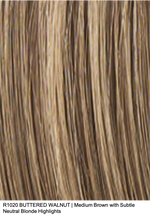 R1020 BUTTERED WALNUT | Medium Brown with Subtle Neutral Blonde Highlights 