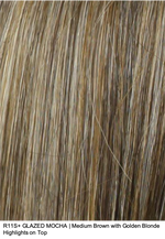R11S+ GLAZED MOCHA | Warm Medium Brown with Golden Blonde Highlights on Top