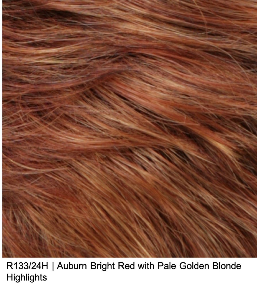 R133/24H | Auburn Bright Red with Pale Golden Blonde Highlights