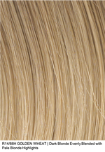 R14/88H GOLDEN WHEAT | Dark Blonde Evenly Blended with Pale Blonde Highlights