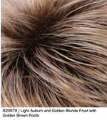 R20RT8 | Light Auburn and Golden Blonde Frost with Golden Brown Roots