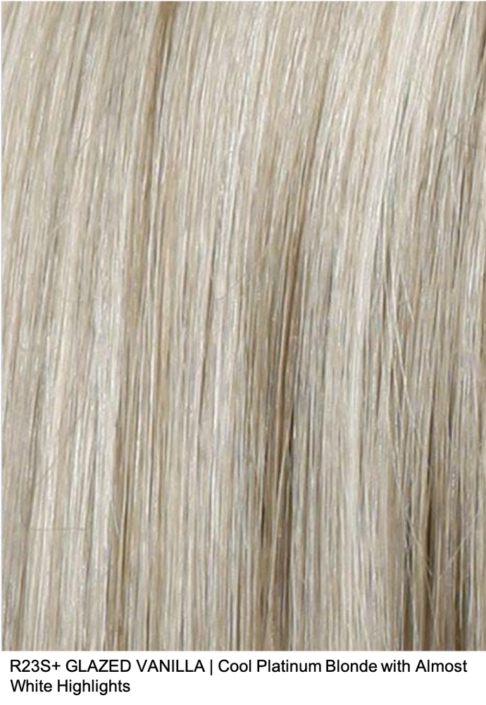 R23S+ GLAZED VANILLA | Cool Platinum Blonde with Almost White Highlights 