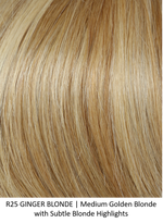 R25 GINGER BLONDE | Medium Golden Blonde with Subtle Blonde Highlights 