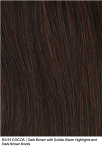 R2/31 COCOA | Dark Brown with Subtle Warm Highlights and Dark Brown Roots