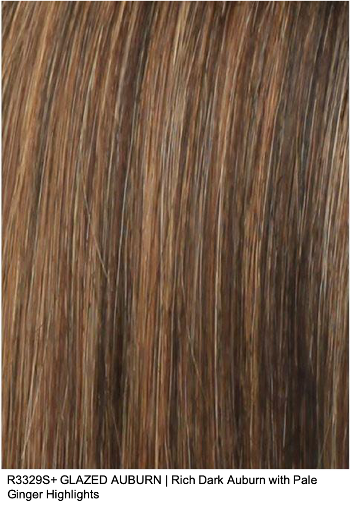 R3329S+ GLAZED AUBURN | Rich Dark Auburn with Pale Ginger Blonde Highlights