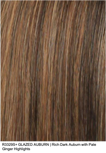 R3329S+ GLAZED AUBURN | Rich Dark Auburn with Pale Ginger Highlights