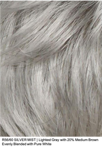 R56/60 SILVER MIST | Lightest Gray with 20% Medium Brown Evenly Blended with Pure White