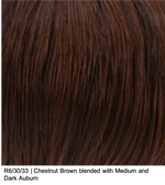 R6/30/33 | Chestnut Brown blended with Medium and Dark Auburn