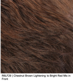 R6LF29 | Chestnut Brown Lightening to Bright Red Mix in Front