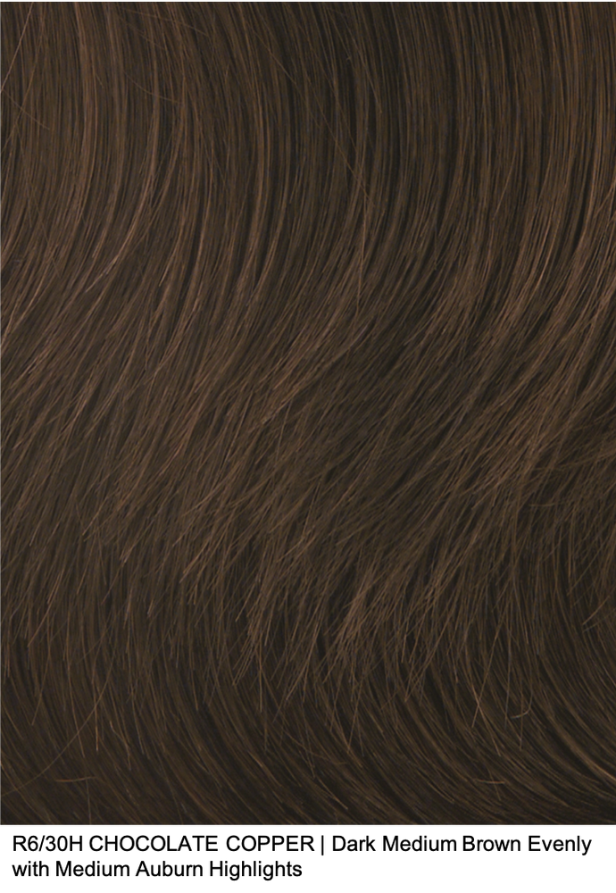 R6/30H CHOCOLATE COPPER | Dark Medium Brown Evenly Blended with Medium Auburn Highlights