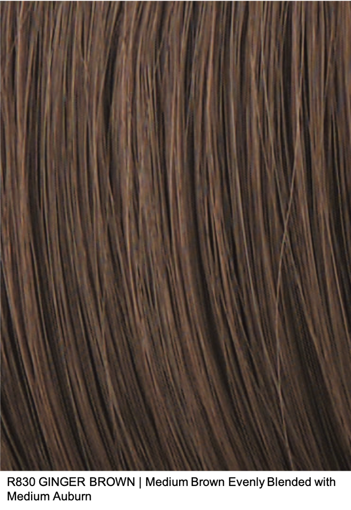 R830 GINGER BROWN | Medium Brown Evenly Blended with Medium Auburn 