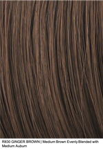 R830 GINGER BROWN | Medium Brown Evenly Blended with Medium Auburn 