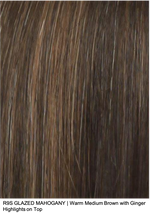 R9S GLAZED MAHOGANY | Warm Medium Brown with Ginger Highlights on Top