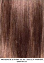 RAISIN GLAZE R | Rooted Dark with Light Auburn blended with Medium Auburn