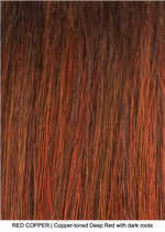 RED COPPER | Copper-toned Deep Red with dark roots