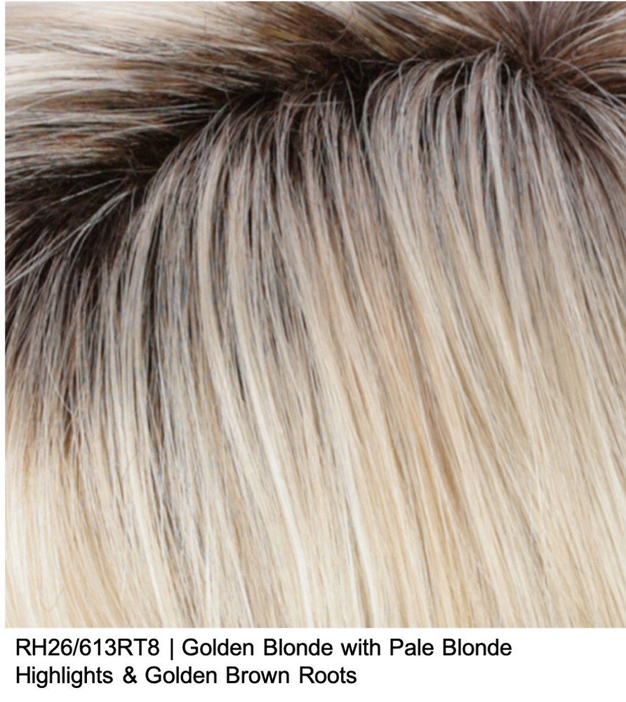 RH26/613RT8 | Golden Blonde with Pale Blonde Highlights & Golden Brown Roots