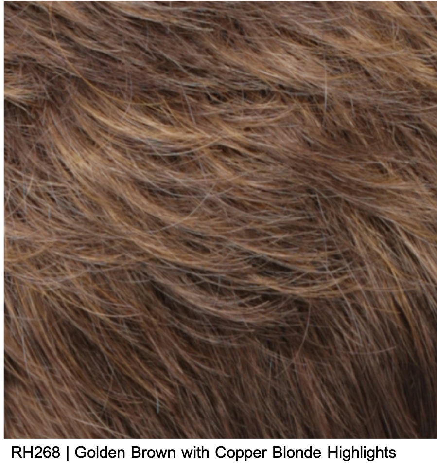 RH268 | Golden Brown with Copper Blonde Highlights