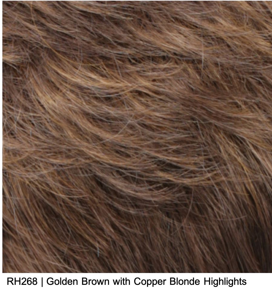 RH268 | Golden Brown with Copper Blonde Highlights 