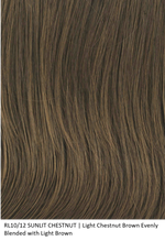 RL10/12 SUNLIT CHESTNUT | Light Chestnut Brown Evenly Blended with Light Brown by Raquel Welch