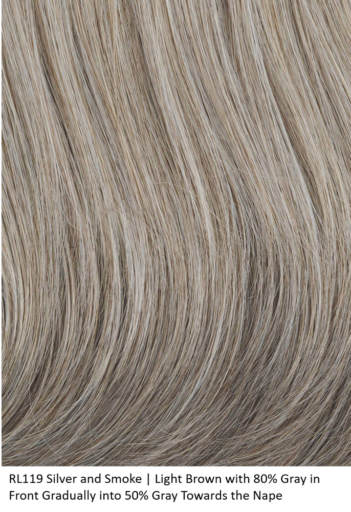 RL119 SILVER AND SMOKE | Light Brown with 80% Gray in Front Gradually into 50% Gray Towards the Nape