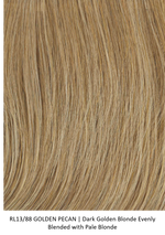 RL13/88 GOLDEN PECAN | Dark Golden Blonde Evenly Blended with Pale Blonde 