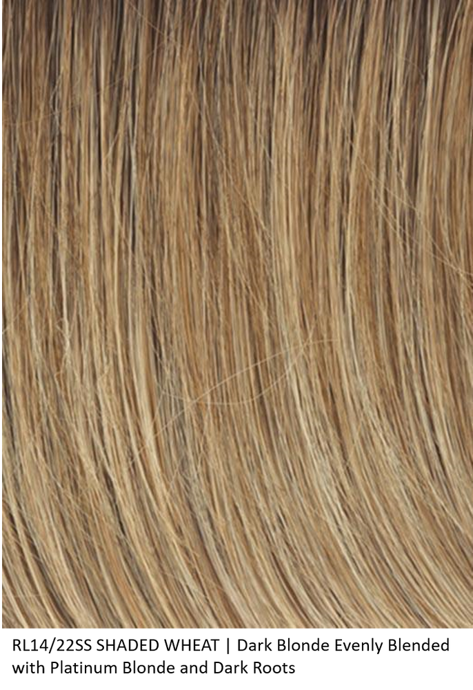 RL14/22SS SHADED WHEAT | Dark Blonde Evenly Blended with Platinum Blonde and Dark Roots by Raquel Welch