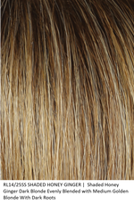 RL14/25SS SHADED HONEY GINGER | Shaded Honey Ginger Dark Blonde Evenly Blended with Medium Golden Blonde With Dark Roots