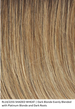 RL14/22SS SHADED WHEAT | Dark Blonde Evenly Blended with Platinum Blonde and Dark Roots