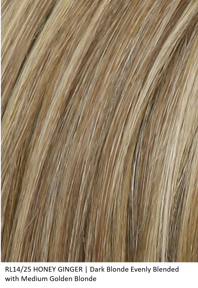 RL14/25 HONEY GINGER | Dark Blonde Evenly Blended with Medium Golden Blonde 