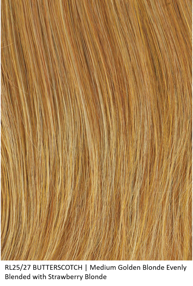 RL25/27 BUTTERSCOTCH | Medium Golden Blonde Evenly Blended with Strawberry Blonde