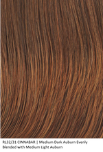 RL32/31 CINNABAR | Medium Dark Auburn Evenly Blended with Medium Light Auburn 