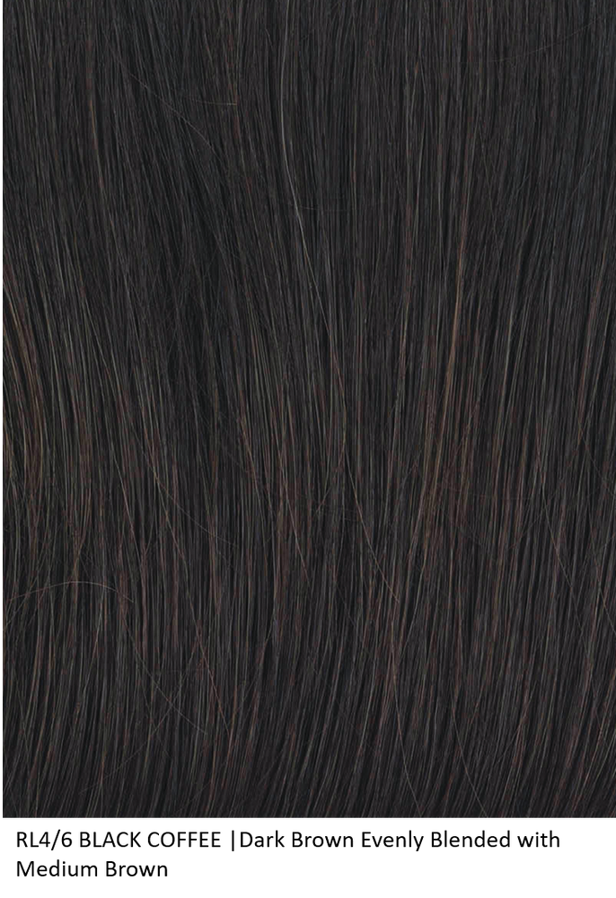 RL4/6 BLACK COFFEE | Dark Brown Evenly Blended with Medium Brown by Raquel Welch