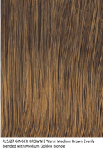 RL5/27 GINGER BROWN | Warm Medium Brown Evenly Blended with Medium Golden Blonde