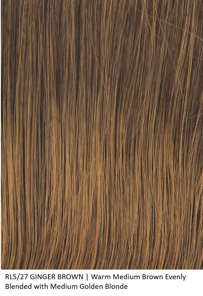 RL5/27 GINGER BROWN | Warm Medium Brown Evenly Blended with Medium Golden Blonde by Raquel Welch