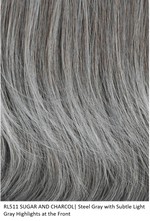 RL511 SUGAR AND CHARCOL | Steel Gray with Subtle Light Gray Highlights at the Front