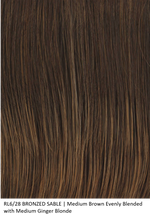 RL6/28 BRONZED SABLE | Medium Brown Evenly Blended with Medium Ginger Blonde by Raquel Welch