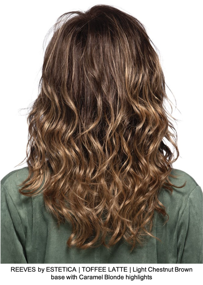 REEVES by ESTETICA | TOFFEE LATTE | Light Chestnut Brown base with Caramel Blonde highlights