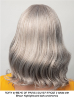 RORY by RENE OF PARIS | SILVER FROST | White with Brown highlights and dark undertones 