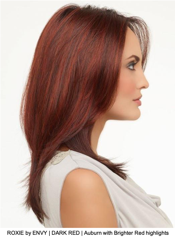 ROXIE by ENVY | DARK RED | Auburn with Brighter Red highlights