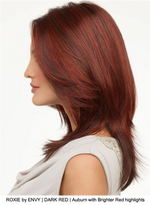 ROXIE by ENVY | DARK RED | Auburn with Brighter Red highlights