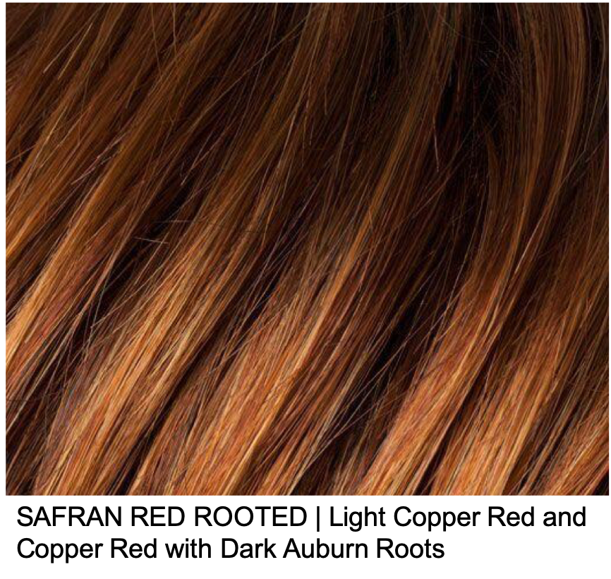 SAFRAN RED ROOTED | Light Copper Red and Copper Red with Dark Auburn Roots