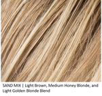SAND-MIX = Light Brown, Medium Honey Blonde, and Light Golden Blonde blend