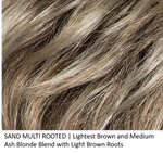 SAND MULTI R | Lightest Brown and Medium Ash Blonde Blend with Light Brown Roots